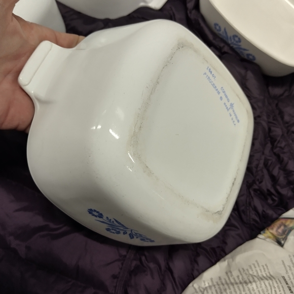 Corningware Cornflower 1960-61 set casserole - Picture 5 of 15